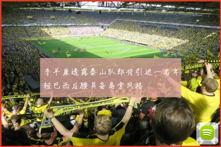李平康透露泰山队即将引进一名年轻巴西后腰具备乌索风格